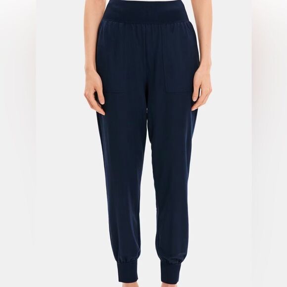 Theory Black Velvet Rumdi Joggers - Picture 1 of 6